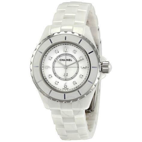 chanel white ceramic ladies watch j12|Chanel new j12 watch price.